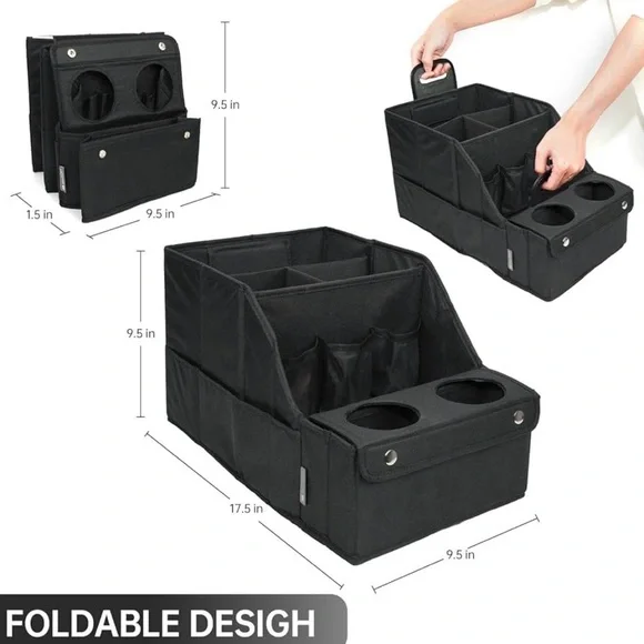 Black Car Seat Organizer - Picture 4 of 8